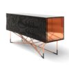Bahut radiateur, La version noire de la collection Alter-Ego, vue de 3 quart
