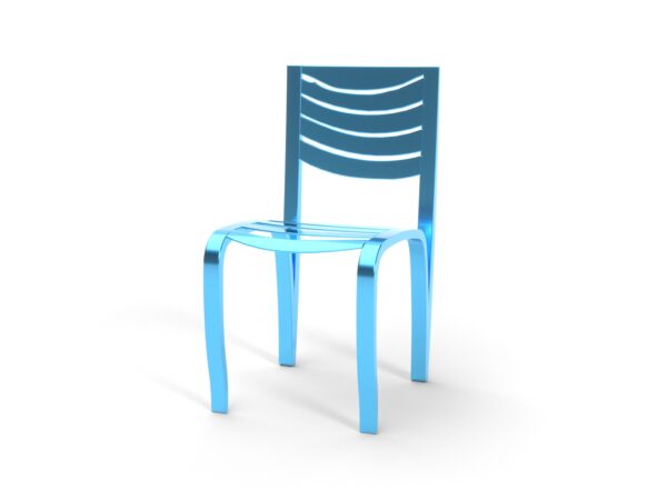 Chaise de jardin Déferlante vue de 3 quart